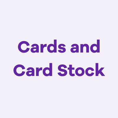 Image Cards and Card Stock